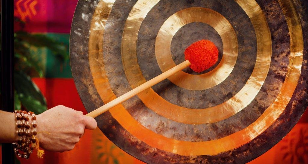 Sound healing at Kathy's Island Retreat